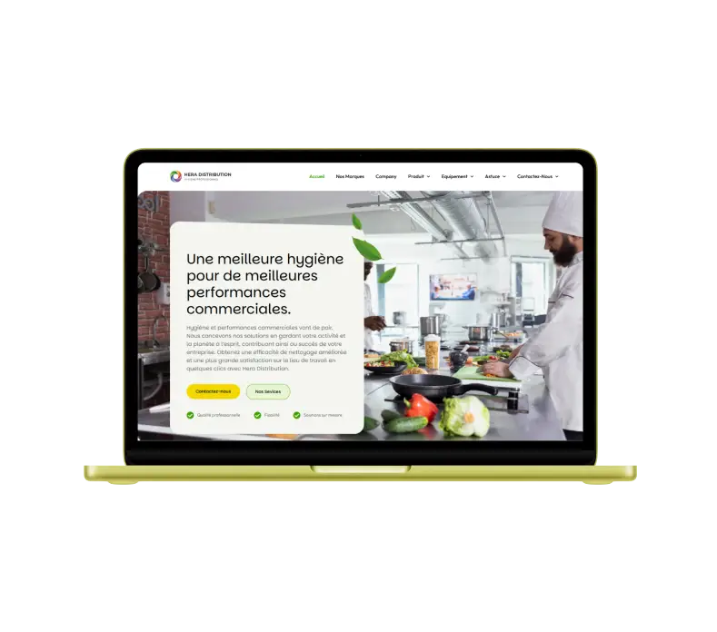Hera distribution site web vitrine